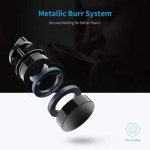 Shardor grinder - metallic burrs prevent overheating