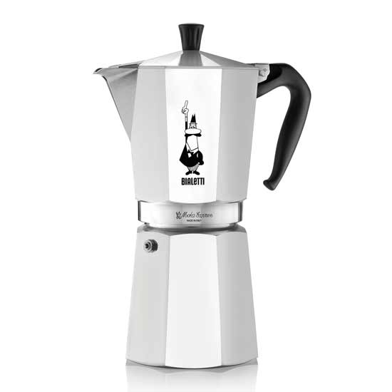 The 12-cup Moka Express is ready to take on your next large gathering.